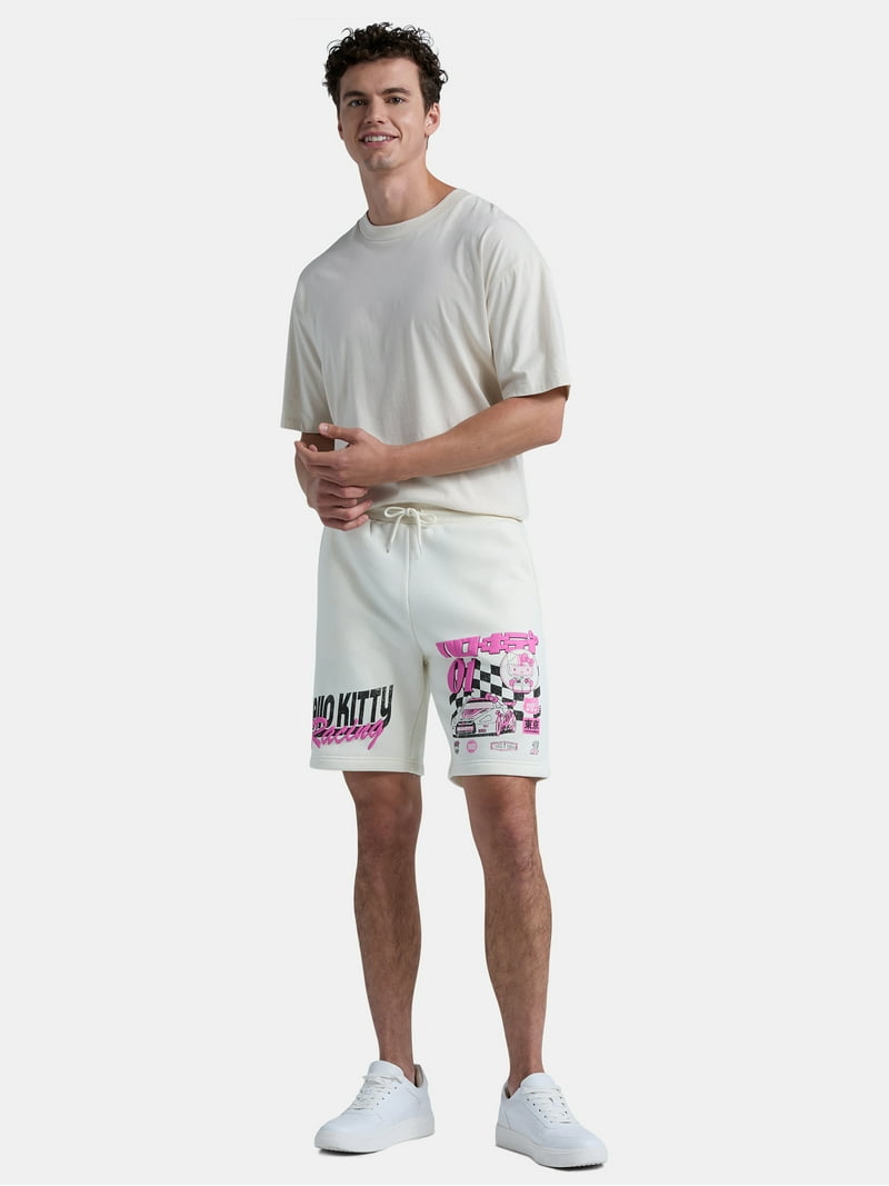 Hello Kitty men's Racing Graphic Lounge Shorts - Walmart.com