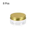 thumbnail image 3 of Transparente Plástico Frascos con Oro Aluminio Tapa - 8Uds 3oz/80ml Almacenamiento Recipientes Juego 70mm Diámetro Reutilizables Macetas para Cocina Organizador Unique Bargains conjuntos de contenedores de almacenamiento de alimentos, 3 of 5