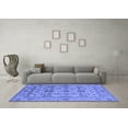 thumbnail image 3 of Ahgly Company Indoor Square Oriental Blue Traditional Area Rugs, 3' Square, 3 of 4