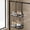 A, variant on No Drilling Over the Door Shower Caddy, Rust Proof Large Capacity Hanging Organizer, Sturdy Metal Shelf Basket Storage Rack, for Bathroom Shower Stall & Behind Door Use