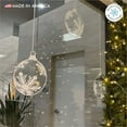 thumbnail image 7 of 9 x Medium (6") Hanging Snowflake Ornament Christmas Window Cling Decals for Glass. Christmas Window Decoration Home Decor. Winter Holiday Stickers for Windows. Made in America., 7 of 7