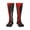 1 Black, variant on Women's Knee High Socks Thin Red Firefighter Line Axe Flag Outdoor Casual Tube Socks