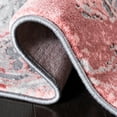 thumbnail image 5 of SAFAVIEH Meadow Giovanni Abstract Area Rug, Grey/Pink, 6'7" x 6'7" Round, 5 of 7