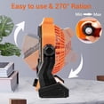 thumbnail image 3 of Ventilador De Mesa 2 En 1 Para Acampar Con Luz Led Rotación De 270 ° Ventilador Silencioso Batería De 7800 Ma Velocidades Ajustables Ventilador Para Acampar Eigraketly HA035349-00, 3 of 6