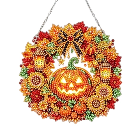 Fmbmuo Fall Sun Catcher Diamond Art Kits for Adults Large Diamond Art Kits for Adults Fall Decorations