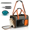 thumbnail image 1 of BEBANG Transportín para Gatos, Transportín para Mascotas con Lados Blandos Grande para Gatos y Perros Pequeños de hasta 20 Libras, Transportín para Gatos de Viaje con Tapete, 1 of 7