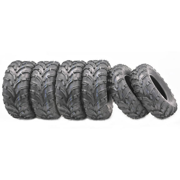 6 WANDA ATV tires (2) 25x10-12 & (4) 25x11-12 fit 05-17 Polaris Ranger 6x6