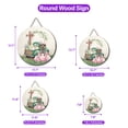 thumbnail image 5 of Easter Egg Wirehaired Pointing Griffon Bunny Ear Welcome Spring Truck Round Wood Sign Dog Lover Hanging Wall Home Decor - 12002, 5 of 5