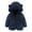 Navy, variant on Baby Girls Boys Jacket Bear Ears Hooded Outerwear Zipper Warm Winter Coat