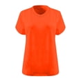 thumbnail image 3 of Women's Plus Size V Neck T Shirts Summer Half Sleeve Tees Dressy Casual Loose Fit Cotton Tunic Tops for Seniors Women, 3 of 3