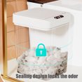 thumbnail image 6 of HBBKVI 3.4 Gallon 3 Modes Motion Sensor Kitchen Trash Can, Plastic Automatic Bathroom Trash Can, White, 6 of 9