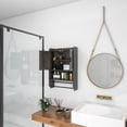 thumbnail image 6 of Pusnapku 21" Bathroom Cabinet Wall Mounted, over The Toilet Storage with Towel Bar, Paper Holder, Wood Hanging Medicine Cabinet with Adjustable Shelf, 6 of 9