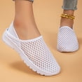 thumbnail image 7 of CAIXAI Walking Shoes Women Wide Toe Box Shoes Women Casual Knit Upper Embroidery Casual Sneakers for Women Non- Sole Adjustable Upper Platform Mary Janes Hands-Free Barefoot Shoe, 7 of 7