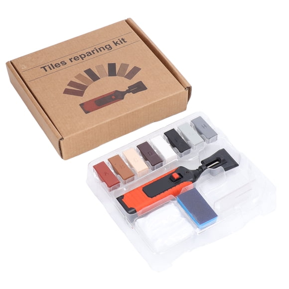 Juego de bloques de cera para reparación de azulejos, bolígrafo calefactor eléctrico, herramientas para reparar grietas y huecos en piedra y porcelana.