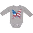 thumbnail image 3 of Inktastic Patriotic Butterfly Girls Long Sleeve Baby Bodysuit, 3 of 5
