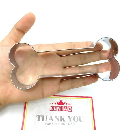 

Dechoicelife Dog Bone Cookie Cutter Set for Homemade Dog Biscuits Treats - 4 Various Size - Bread Sandwich