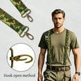 thumbnail image 5 of Camo Suspenders for Men Heavy Duty Adjustable X Back 1.4" Wide Mens Suspenders with 4 Hook, 5 of 6