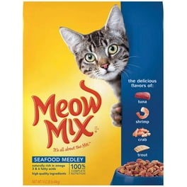 Meow Mix Original Choice Bulk Cat Food Chicken Turkey Salmon Ocean Fish 17.6 Pound Bag Walmart