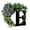 #E, variant on Personalized Grapevine Letter Wreath (Custom Initial Decor, Welcome Sign), Pre-Formed Letters Maintain Perfect Shape, Reinforced Connectors(#B), By Kingtowag