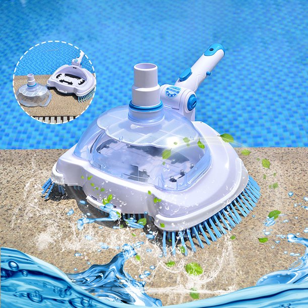 Pool Vacuum with Bottom Brush, Pool Cleaner Vacuum Head Suitable for