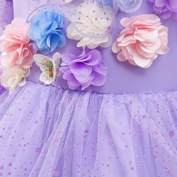 Encanto Isabela Princesse Cosplay Costume Ruffle Tutu Robe Filles Robe de  Bal