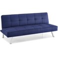 thumbnail image 2 of Serta Carson Tufted Sleeper Sofa in Navy Blue Fabric Upholstery, 2 of 14