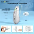 thumbnail image 3 of Rechargeable Hearing Aids For Seniors & Adults -Volume Control, Advanced Noise Cancelling With Invisible Sound Amplifications - Comfortable BTE Design For Mild And Moderate With Hearing Loss,Sliver, 3 of 7