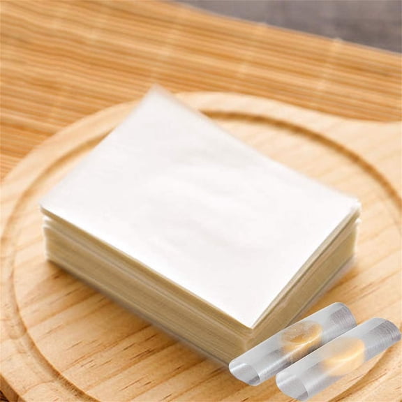Topboutique Edible Sticky Rice Paper,1200 Sheets Nougat Paper,Glutinous Rice Paper,Handmade Sugar Paper,Edible Rice Waffle Papers,Candy Chocolate Wrapper,2.36x3.15 inch