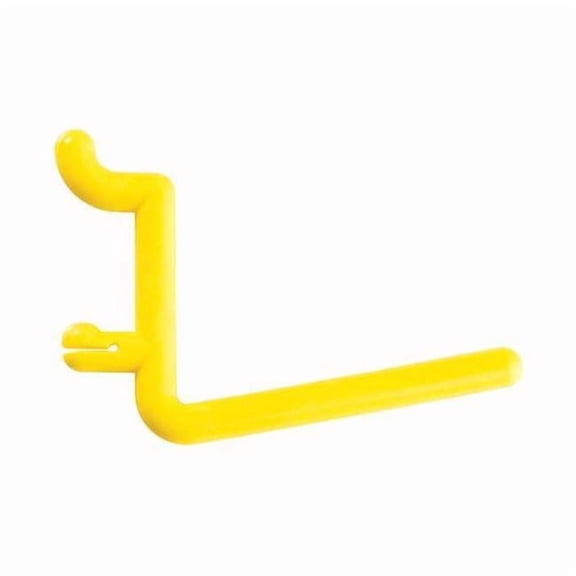 Functionaire Locking Pegboard Hooks,2in.L,Yellow,PK25 25-FH3-2