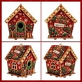 thumbnail image 2 of Wooden House Christmas Pearl Painting DIY Kit,Diamond Art Set, Tabletop Holiday Ornament, Handmade Craft Gift for Adults Teens Family, 2 of 6