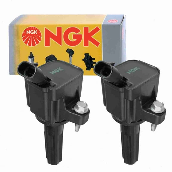 2 pc NGK 48719 Ignition Coils for 12496547 12596547 12612369 12619472 12629472 178-8471 36-8120 673-7003 921-2091 D1935E E997 IC577 UF-497 UF497 Spark Plug Wire Boot