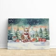 thumbnail image 3 of Merry Christmas Santa Reindeer Antlers Chihuahua Sleigh Xmas Winter Holiday Horizontal Matte Canvas Poster Dog Lover Gifts Idea Wall Art Home Decor - 00023, 3 of 5