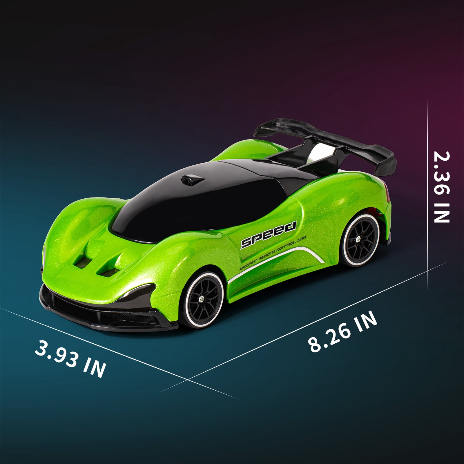 Remote Control Car for Kids,4WD 2.4GHz Racing RC Car Toys with RGB Lights,Racing and Drifting,Gift for Boys & Girls,Green