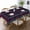 Color, variant on Alma College Tartan Rectangular Tablecloth 55"x70" with Lace Edge, Washable Durable Table Cover for Dining, Indoor Outdoor Home Restaurant Decor