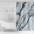 thumbnail image 2 of Grey White Marble Shower Curtain Set ，Waterproof Fabric Shower Curtains Abstract Marble Stone Nature Modern Shower Curtains for Bathroom,Bathroom Decor 36"x72", 2 of 6
