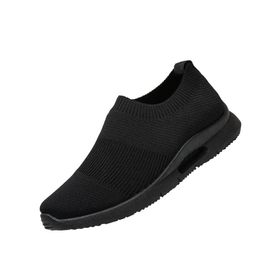 GLYGML Slip-On Sneakers Lightweight Breathable Sock-Style Walking Shoes with Air Hole Sole for Casual Daily Wear