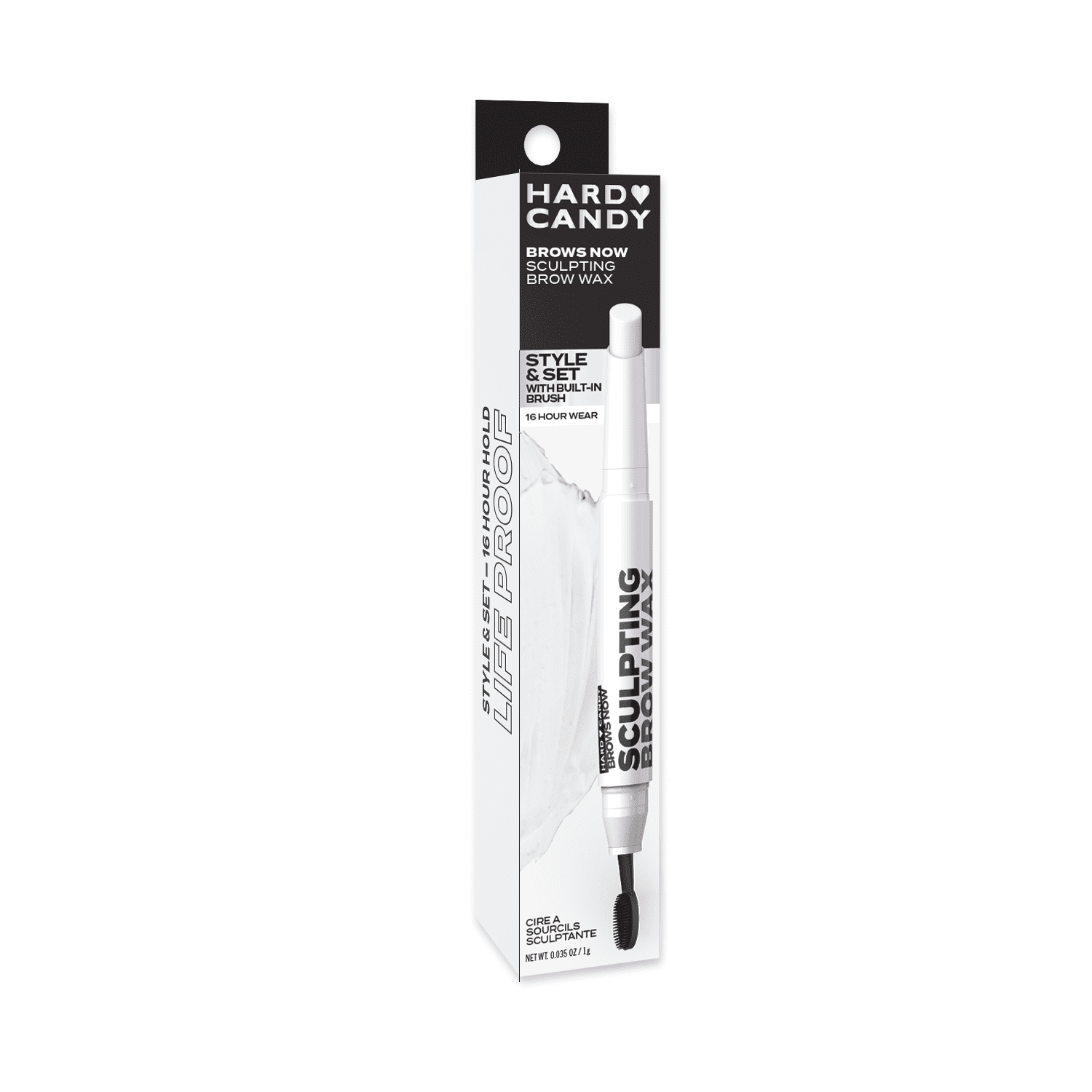 Hard Candy, Brows Now, Cire sculptante pour sourcils, transparente .035 oz