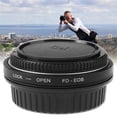 thumbnail image 3 of Canon FD to EF Mount Adapter with Multi-Coated Correction Lens – Enables Manual Focus/Infinity Focus for Legacy FD Lenses on Bodies, Includes Front & Rear Caps, ABS Construction, 98.5%, 3 of 6