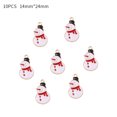 thumbnail image 3 of 10 piezas de dijes navideños esmaltados de aleación con forma de copos de nieve y ángeles colgantes para hacer joyas, collares, pendientes, decoración de árboles de Navidad, 3 of 5