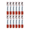 thumbnail image 2 of 12 Marcadores Permanentes Esterbrook Sharpie Punta Cincel Color Rojo, 2 of 4