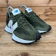 thumbnail image 3 of New Balance 327 Trainers Mens Size UK 4 Olive Green White Suede Casual Shoes NB, 3 of 6