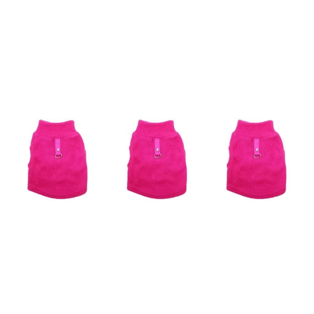 Ropa para perros Methold Chaleco a rayas Disfraces Otoño e invierno Rosa roja XXL