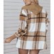 thumbnail image 4 of Chaqueta a cuadros de manga larga, chaqueta con capucha para mujer, abrigo largo a cuadros para mujer, chaqueta con capucha para mujer, experiencia incomparable, 4 of 8