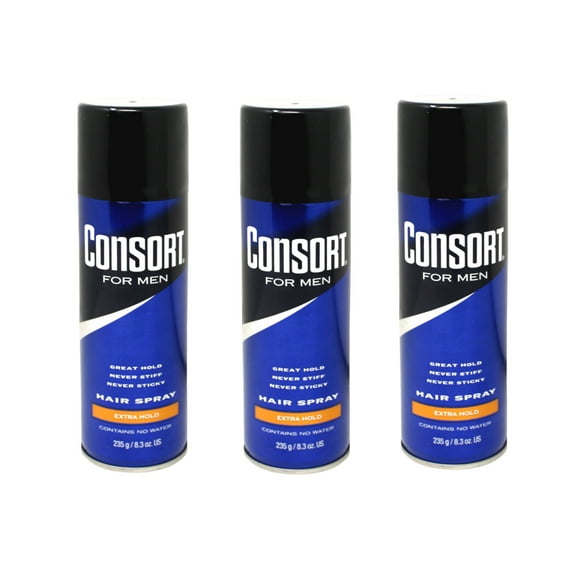 3 Pack of Consort Extra Hold Hair Spray 8.3 Ounce