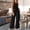 Black, variant on Women's Summer 2 Piece Cotton Linen Outfits Sleeveless V Neck Tops Wide Leg Pant Sets Casual Tracksuit Orange