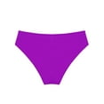 thumbnail image 4 of CHICTRY Kids Girls Solid Color Swim Triangle Briefs Gymnastics Dance Bikini Bottoms Purple 14, 4 of 5