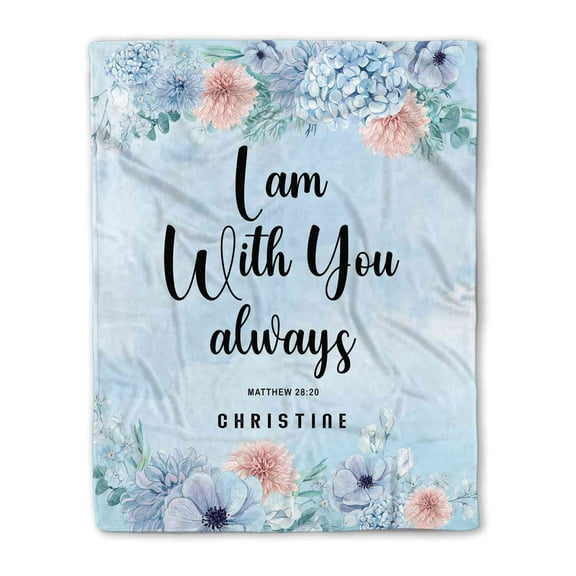 Customizaholic Christian Blanket, Custom Name Blanket, Scripture Blanket, Bible Verse Blanket, Jesus Blanket, Healing Blanket, Prayer Blanket