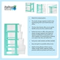 thumbnail image 4 of Italhome Cajonera De Plástico, Cajonera Desarmable Organizador Multiusos De Color Aqua Con 4 Cajones Transparentes Onyx, 4 of 6