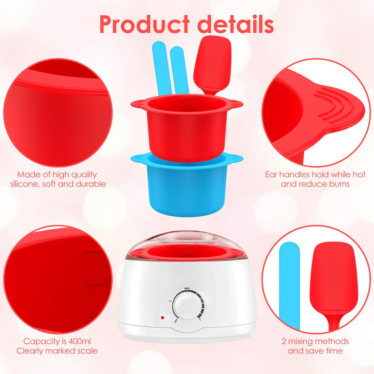 400ml Wax Warmer Replacement Pot Heat-resisting Silicone Bowls Non-Stick  Pan Liner Easy Clean Hair Removal Melting Waxing Bowls - AliExpress