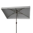 thumbnail image 4 of SAFAVIEH Milan Fringe 6.5' X 10' Market Crank Umbrella, Grey, 4 of 6